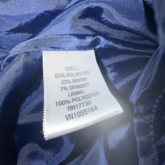 Women’s Junior’s Merona Navy Dress with Black Trim Size 2 Business, Formal - Picture 7 of 8